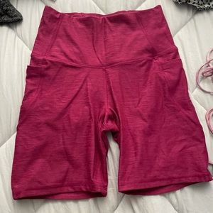 Magenta biker shorts
